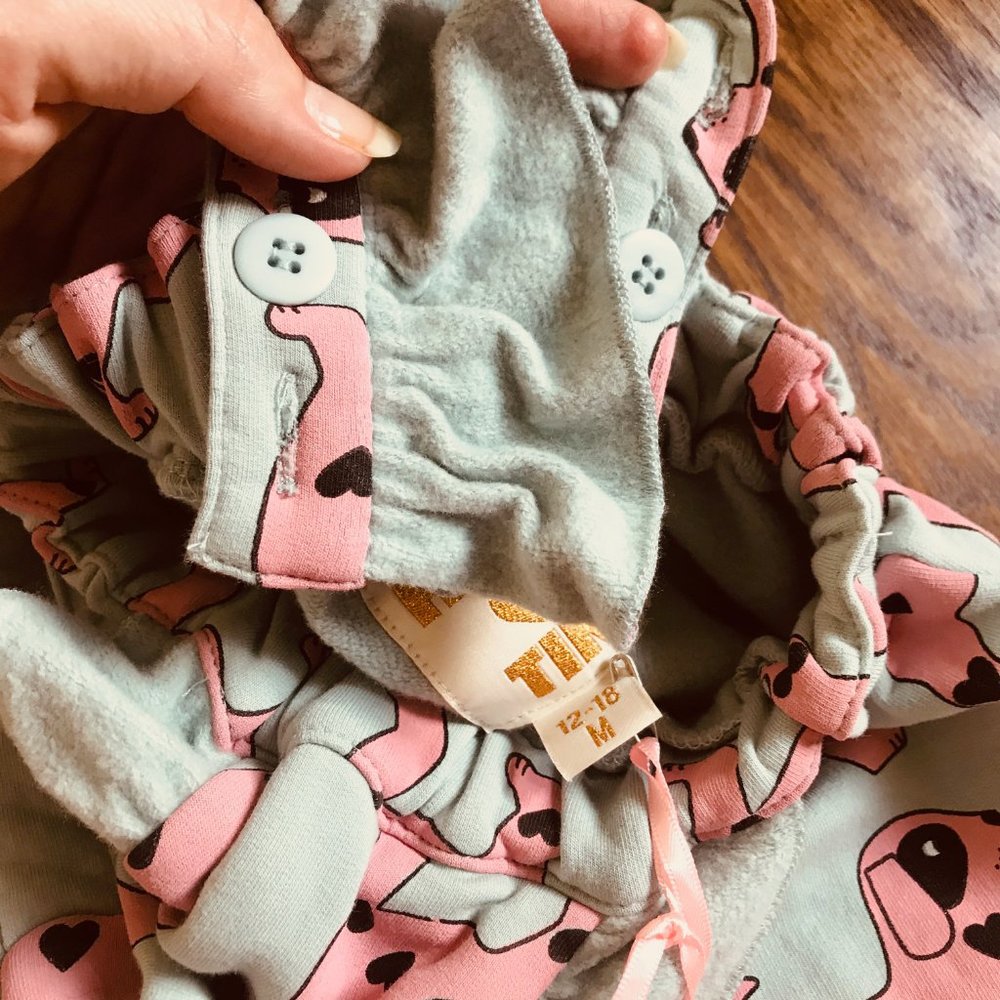 SOLD Hugo Loves Tiki Dog Ruffled Jumpsuit NWT - Picture 2 of 7